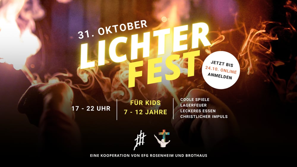 Plakat: Lichterfest für Kids